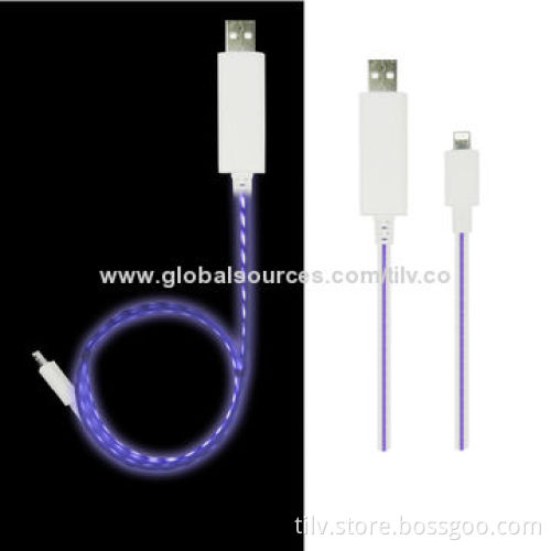 EL Light USB Cable for iPhone